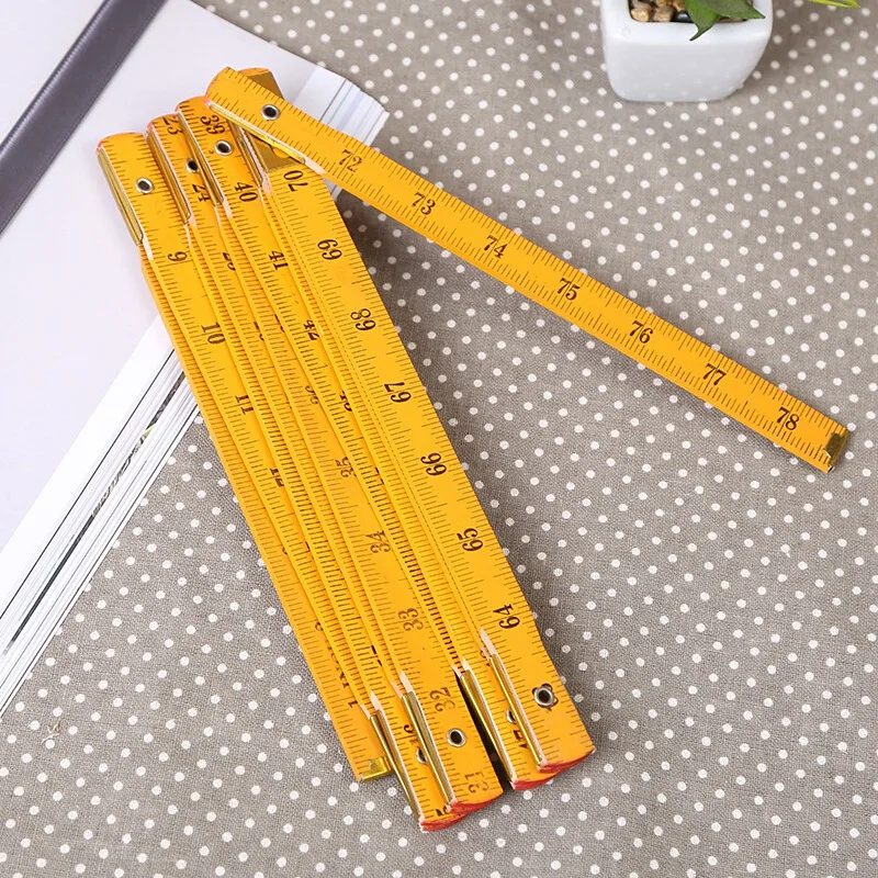 PPYY новый-DIY измерения складной правитель многофункциональный деревянный измерительная линейка правитель Живопись Рисунок измерительный