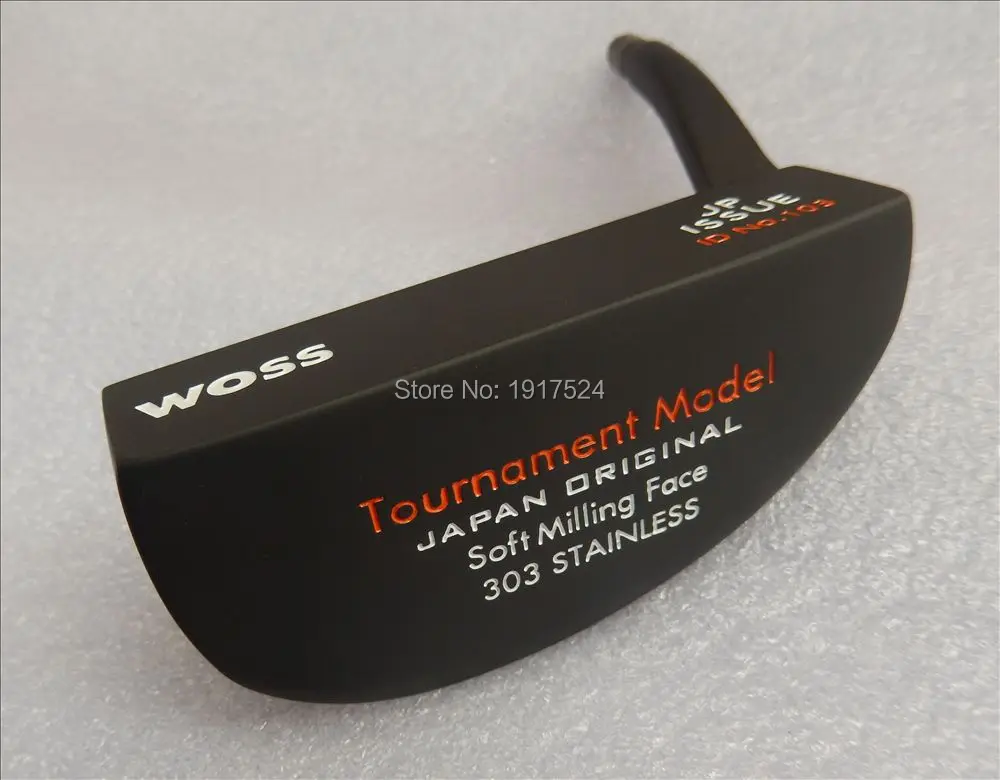 

WOSS Tournament Model ID NO.103 golf putter head Japan original 303 stainless steel dark black colour