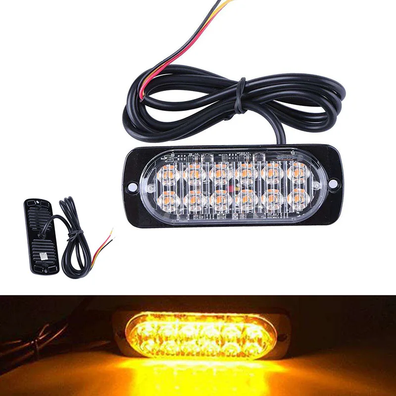 

ONEWELL 36W Auto LED Side Marker Lights Turn Indicators Car Turn Signal Lights Trailer Tail Warning Light Brake Lights 12V