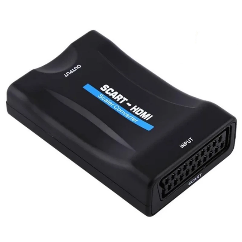 Высококлассный конвертер 1080P SCART в HDMI видео аудио адаптер для HD ТВ DVD Sky Box STB Plug and Play