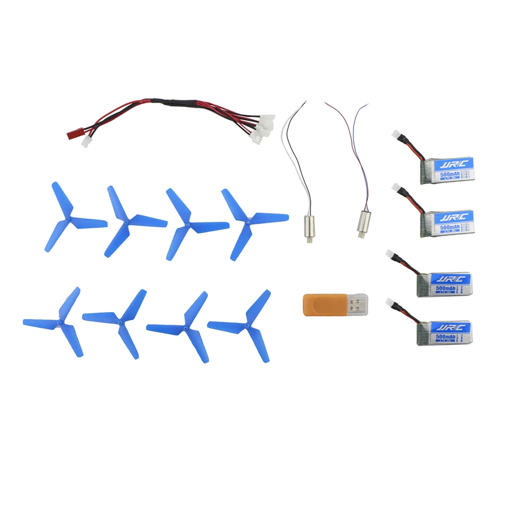 

JJR/C JJRC KH43WH-002 RC Accessory Kit Propeller 3.7V 500mAh Lipo Battery USB Charger for JJRC H43WH Mini Drone RC Quadcopter