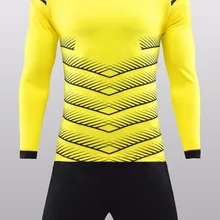 17/18 для взрослых с длинным рукавом футбольные майки, быстросохнущие тренировочные майки, взрослые футбольные команды майки, футбольные наборы, дышащие