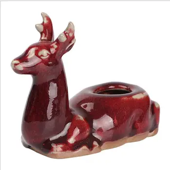 

Shisha Pipes Holder Stand Ceramic Deer Dourd Tripod Smoking Accessories