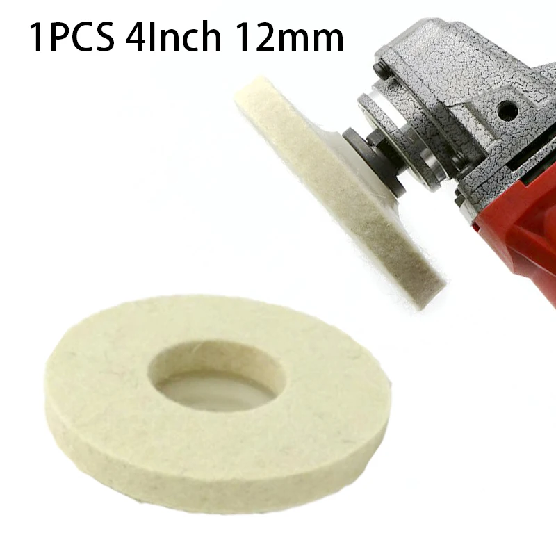 For Car Woodwork Polishing Wheel angle grinder 12mm Wool Felt Pad Disc |