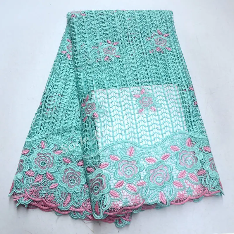 

high quality cord lace fabric,african guipure lace fabric water soluble nigerian lace fabrics for wedding 2018 New arrival QG114