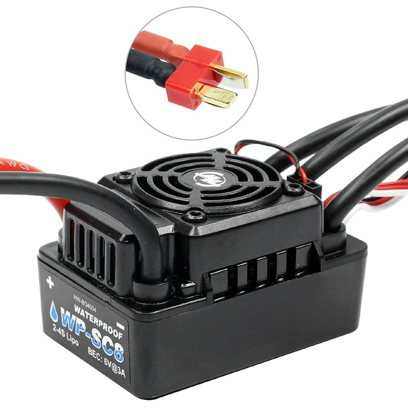 Контроллер скорости Hobbywing EZRUN WP SC8 120A водонепроницаемый бесщеточный ESC для