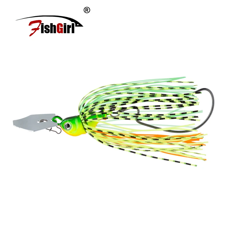 

fishgirl Pesca Anzol Rubber Jig Lead Hook Baffle Bass Bait Fishing Lure Hooks 10g Spinner Bass Bait Peche Hamecon H30