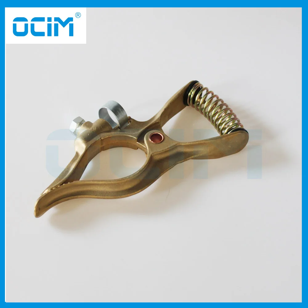 Brass American type earth clamp 1