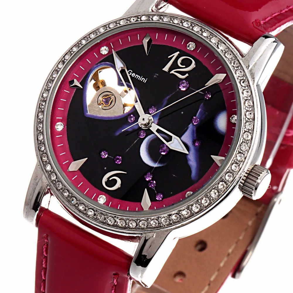 TIME100 12 Constellation Automatic font b Mechanical b font Watches font b Women b font Diamond