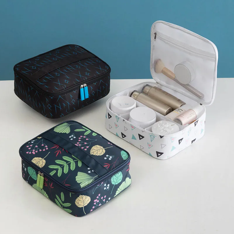 

Travel cosmetic bag large capacity portable waterproof wash cosmetic storage bag small portable cosmetic bag