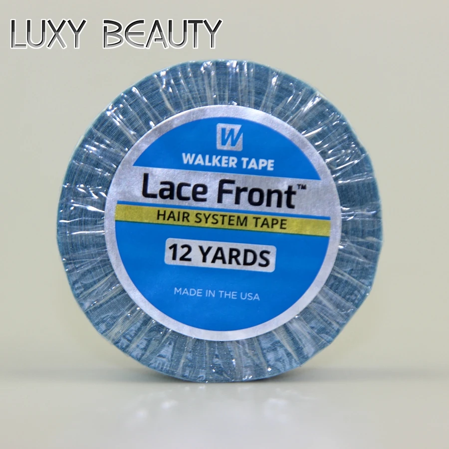 Lace Front Support Tape Width 2cm Double-Side Hair Extensions Adhesives Hair Glue For Lace Wigs Blue Tape 3yards 12yards 36yards