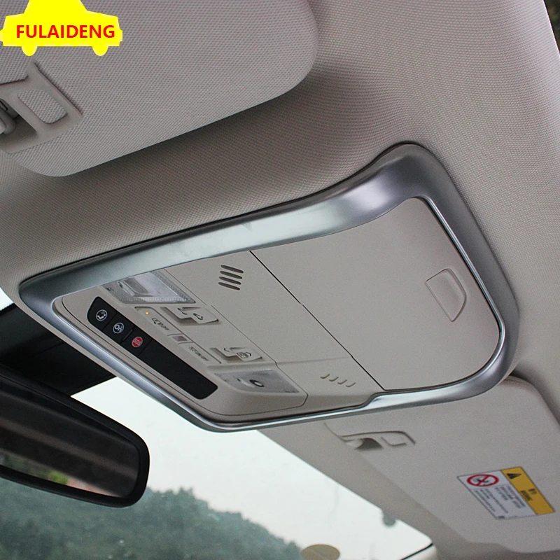 Для Cadillac XT5- интерьер ABS Матовый спереди крыши рамка для лампы для чтения крышка отделка автомобиля Средства для укладки волос
