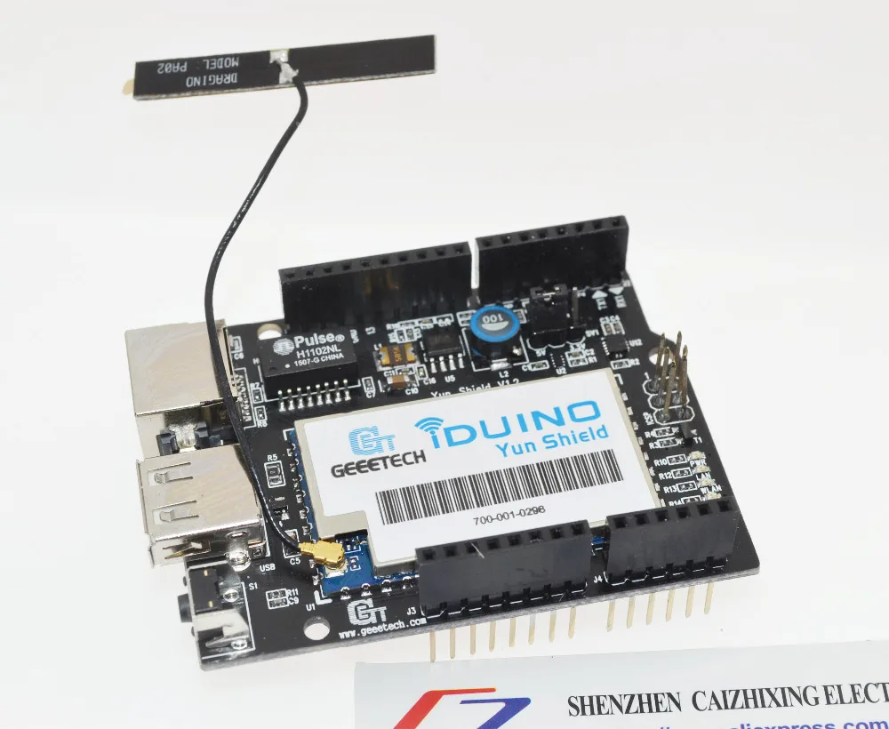 Linux, WiFi, Ethernet, USB, All-in-one Yun Shield Compatible with Arduino Leonardo, UNO, Mega2560, Duemilanove
