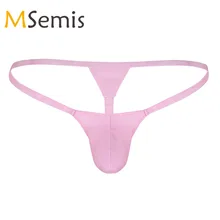 Мужские купальники, мини бикини, стринги, купальник, сексуальное нижнее белье, открытая спина, с выпуклой сумкой, тянущиеся, низкая посадка, Прозрачное нижнее белье