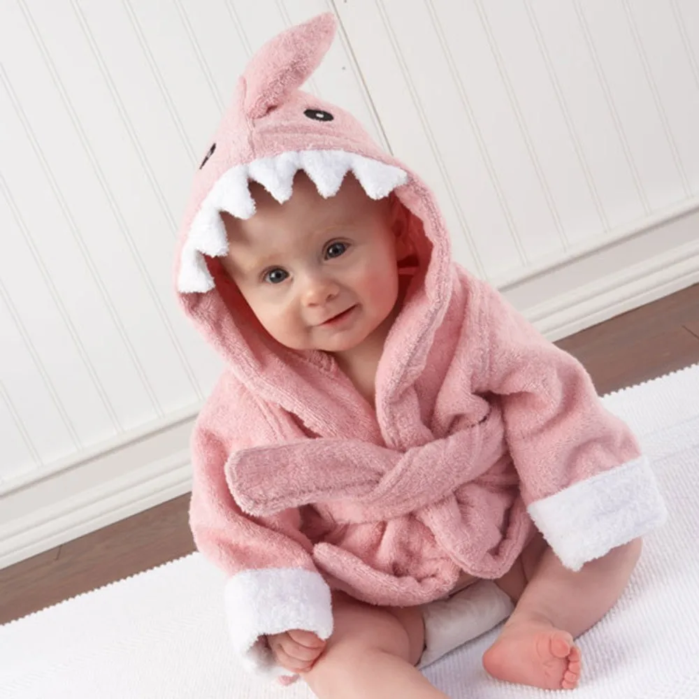 Bathrobe-Children-Skin-Friendly-Hooded-Baby-Bathrobes-Animal-Modeling-Newborn-Bathrobes- Kids-Robe-Cartoon-Towe -T0020 (1)