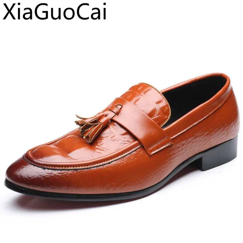 Cuir Taille 46 47 Véritable Espadrilles Grande Black Crocodile Casual Chaussures yellow De Hommes Motif Slip Occasionnelles On red Été Mâle Ywxn5