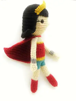 

crochet armigurumi rattle game character girl model number 823
