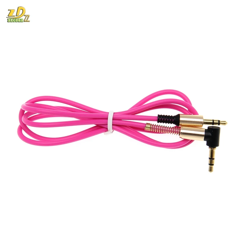 Hot Pink HTC One Mini 2 3.5mm Jack To Jack Flat Cable AUX Auxiliary Audio Cable Lead By Fone-Case 