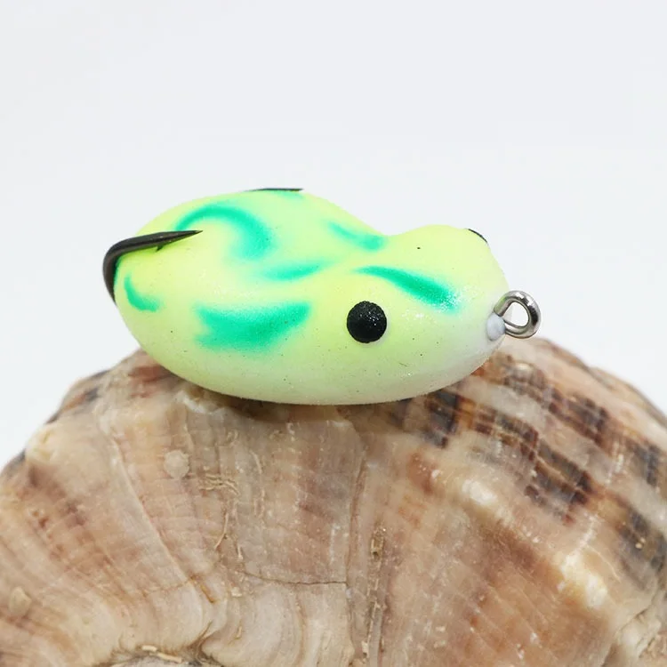 Fishing lure 1pcs 4cm 5cm Soft wobblers silicone Floating Frog lure Artificial Bait For Bass Snakehead accessories pesca