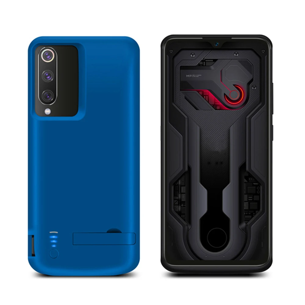 5000 мАч чехол для зарядного устройства для Xiaomi mi 9 mi 9 чехол для внешнего резервного зарядного устройства чехол для Xiaomi mi 9 чехол-подставка для аккумулятора - Цвет: Лаванда