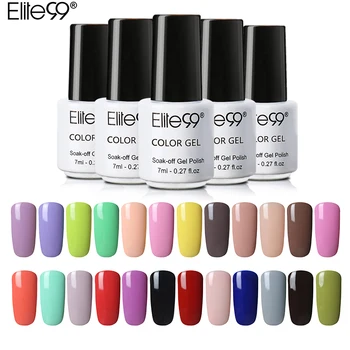 

Elite99 Fashion 7ML One Step Nail Gel Polish Pick Any 30pcs Colorful 3 In 1 Gel Lacquer Nail Art Manicure Soak Off LED UV Primer