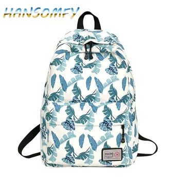 

HANSOMFY Big Capacity Shopping Bag Laptop Backpack Rucksack 2019 Fashion Canvas Bags Student Mochila Womens School Bags X1-09