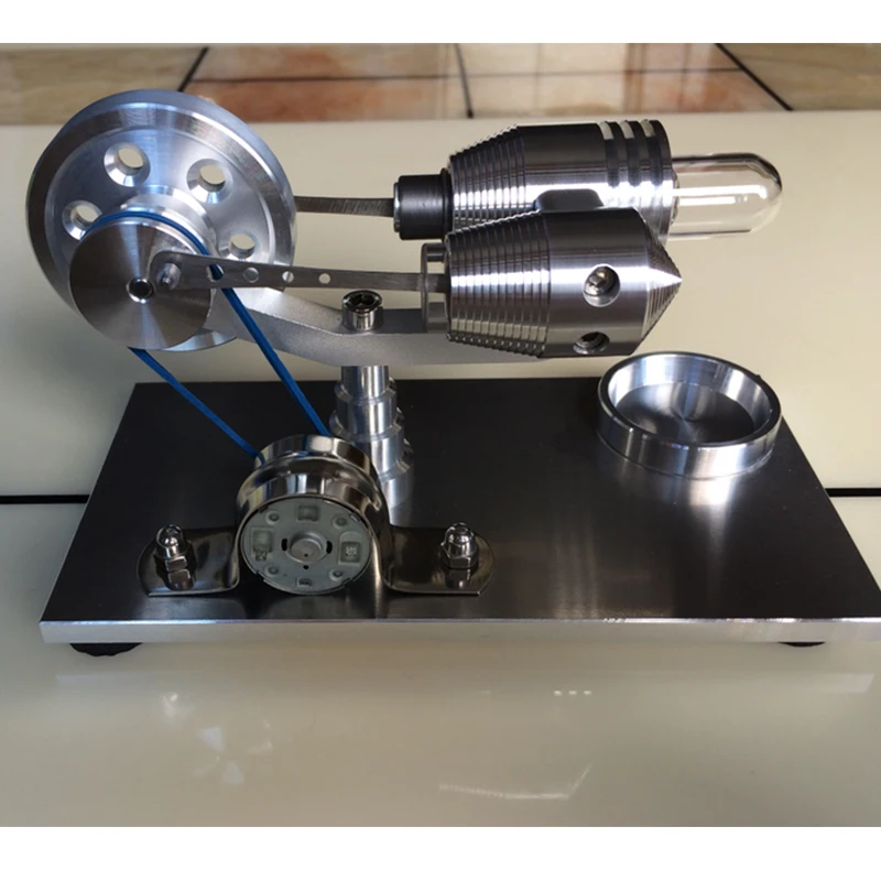 

Stirling Engine New Arrival Stainless steel Mini Hot Air Motor Model Educational Toy Science Experiment Kit Set For Chuldren