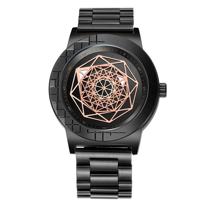 

SKONE special design men's watch steel belt quartz fashion watch five-pointed star dial men watch luxury brand relogio ma