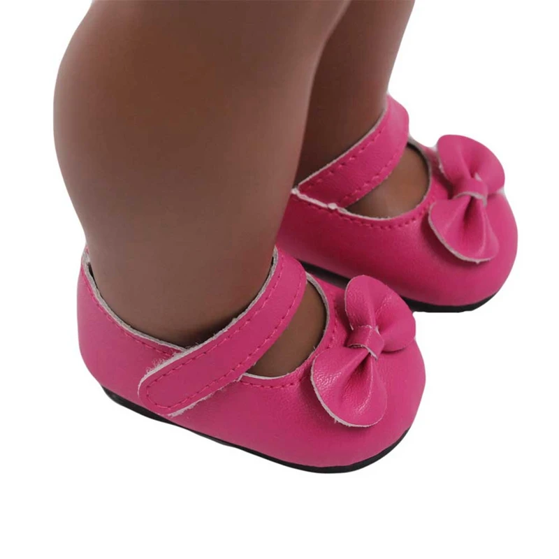 Новинка; обувь для куклы 18 дюймов; разноцветная модельная обувь с бантом для девочек 18 дюймов; новое поступление