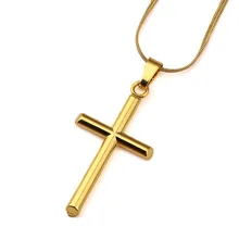 

Mens Charms Cross Chokers Pendant Necklaces Fashion Hip Hop Punk Rock Jewelry Filling Pieces Men Necklace With Chain Length 45CM