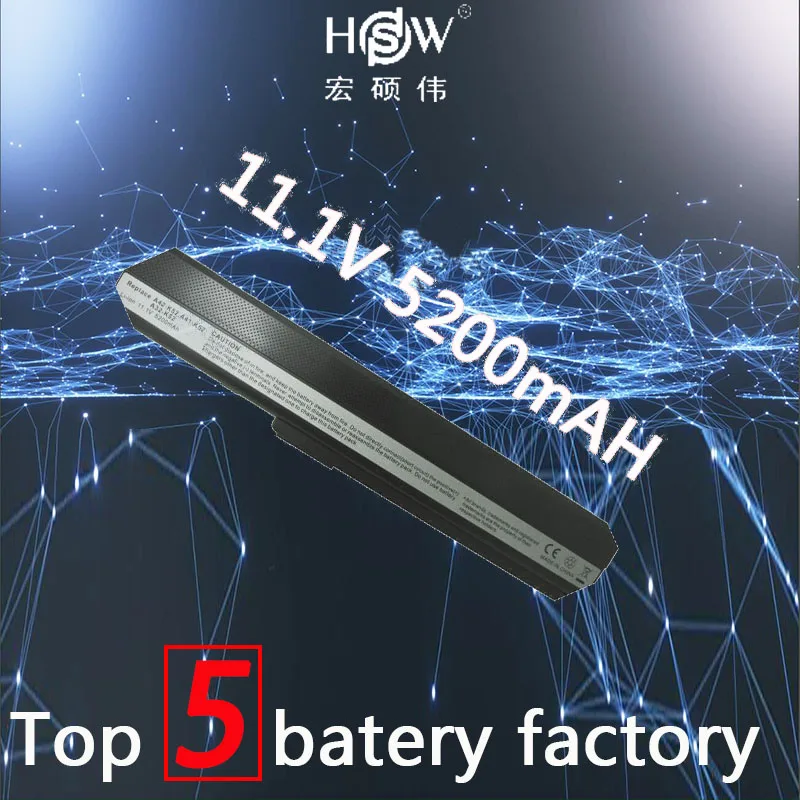 6cells battery for asus K52J K52F K52 A31-K52 A32-K52 A42-K52 A52F A52J A52JR A52JK K42F K42JB K42JR K42JV X52J bateria akku