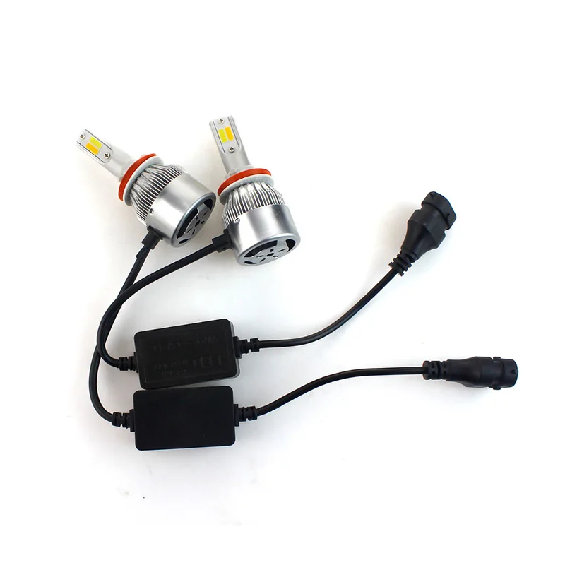 Muxall H7 H11 светодиодные Автомобильные фары 9005 HB3 9006 HB4 H8 9012 H1 H3 880 H27 H4 двухцветные
