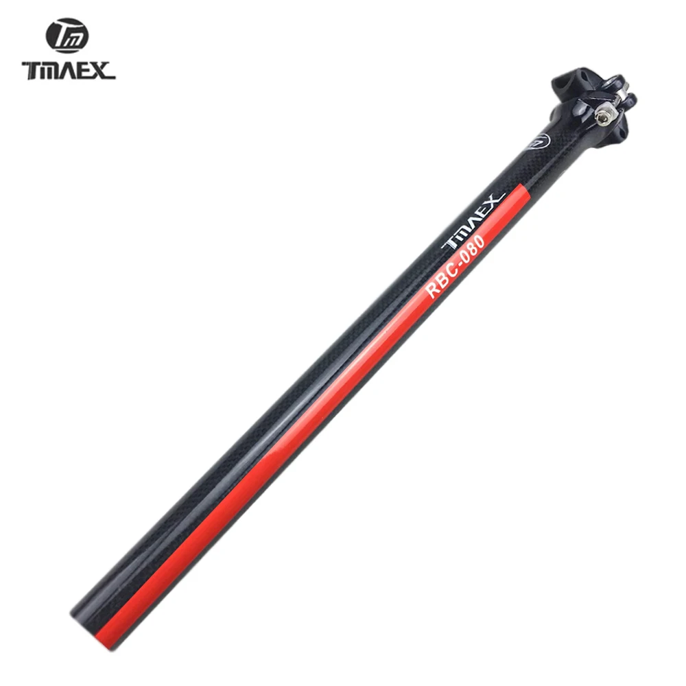 

TMAEX Red 3k Full carbon Fiber Road Bicycle Seatpost MTB mountain Bike Parts Carbon SeatPost Tube 27.2 30.8 31.6* 350/400MM