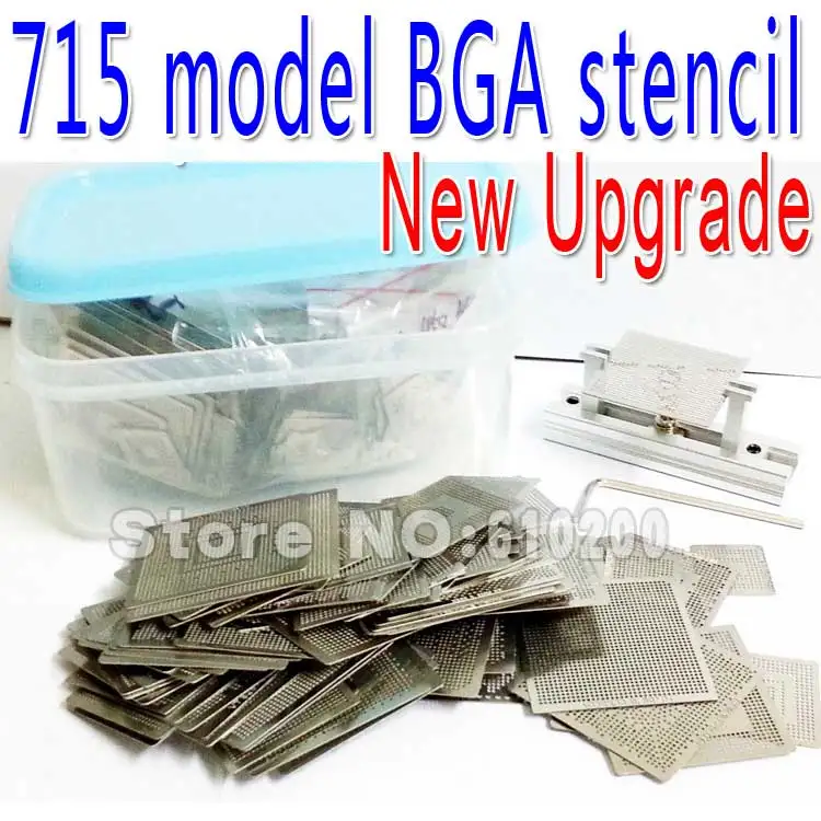 

715/model BGA Stencil Bga Reballing Stencil Kit with direct heating Reballing station Replace 600/pcs