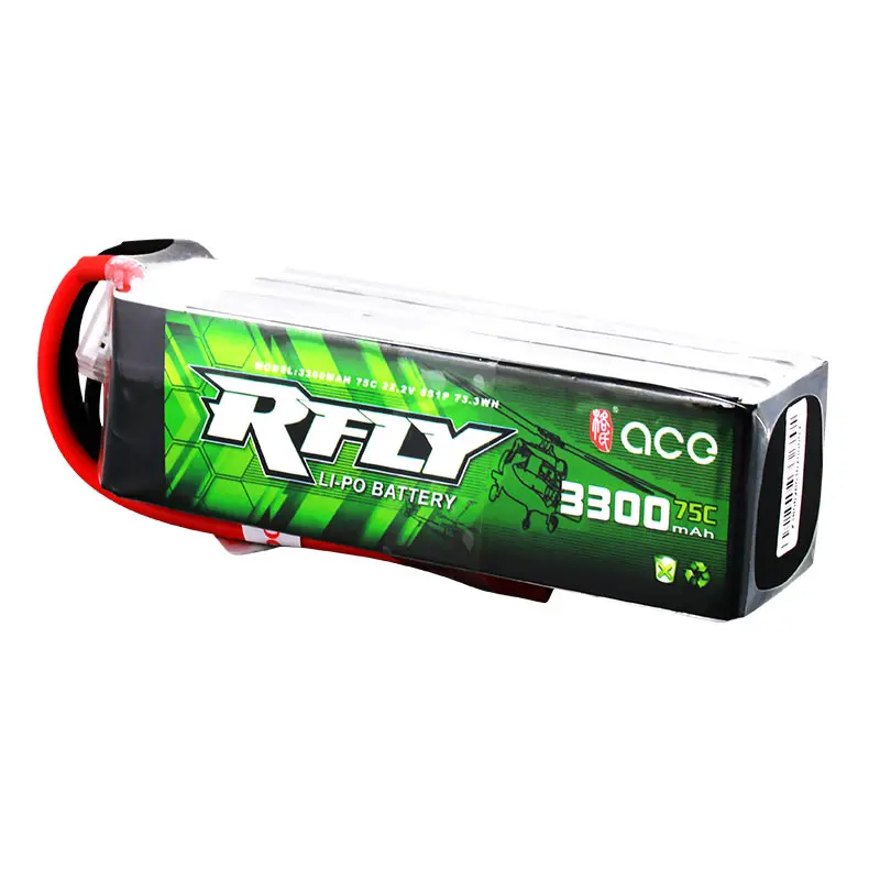 ACE RFLY в виде буквы R fly 6S Перезаряжаемые Lipo Батарея 1850 мА/ч 3300 5300 6000 75C 700 вертолет 70 90