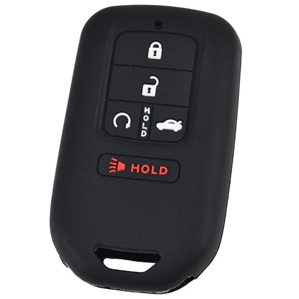 

For Honda Civic Accord CR-V Pilot HR-V 2019 5 Button Silicone Remote Key Case Fob Shell Cover Car Styling