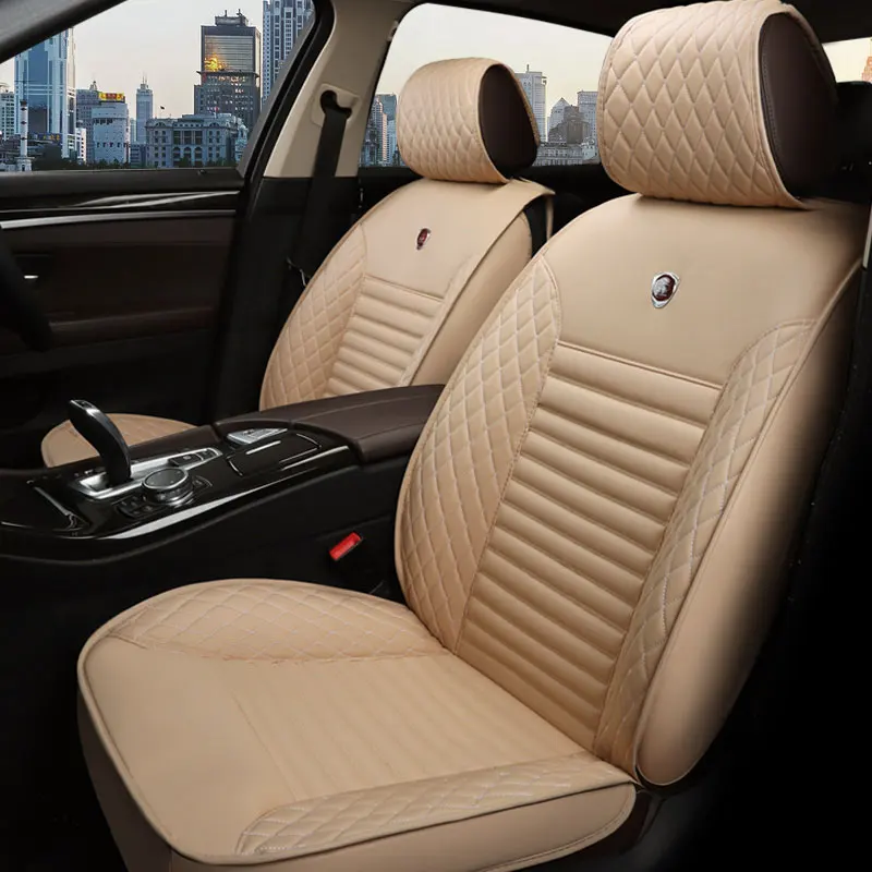  Leather Auto Universal Car Seat Cover Cushion for Jeep Grand Cherokee Compass Commander Renegade Wr