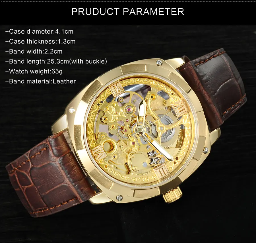 F-A980_01FORSINING Top Brand Luxury Men Mechanical Watches Skeleton Transparent Roman Numerals Dial Leather Strap Auto Wristwatches 2019 (2)