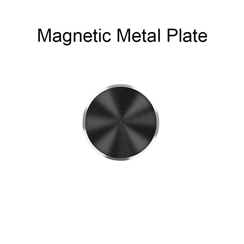 Металлическая пластина для магнитного автомобильного держателя телефона, железный лист, липкий Магнитный сокет, диск, сильная Адсорбция, держатель для мобильного телефона для huawei - Цвет: 1 Black