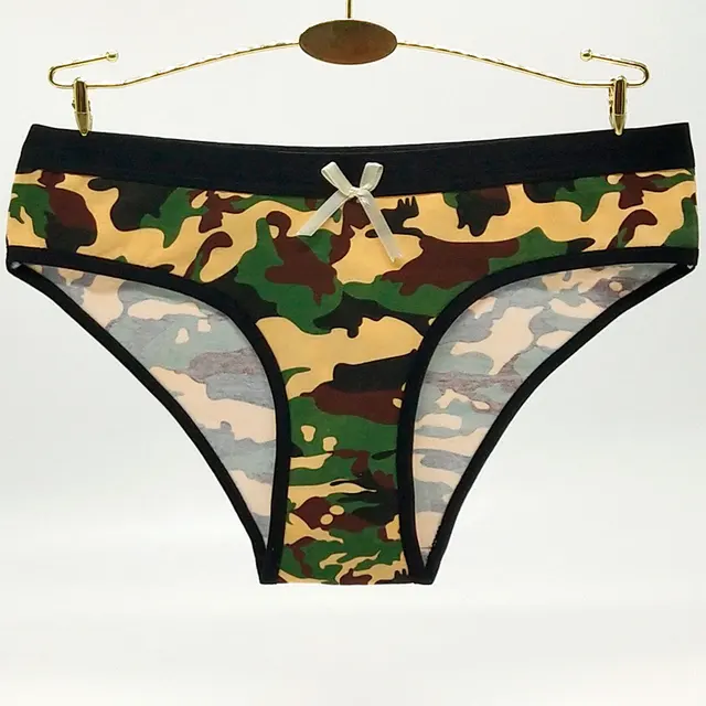 Kislady Woman Camouflage Panties Sexy Underwear Female Lingeries For