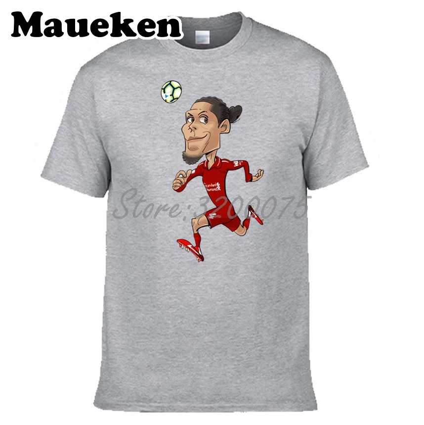 Мужская футболка с круглым вырезом Virgil van Dijk 4 Нидерланды W19030201|Футболки| |