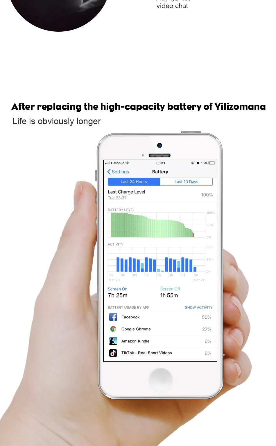 YILOZOMANA аккумулятор для телефона 1810 мАч для iPhone 6 6G Замена батареи бесплатные инструменты Розничная упаковка
