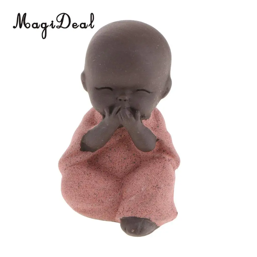 Chinese Kung Fu Tea Pet Little Buddha Monk Statue for Home Tea House Tea Party Decoration