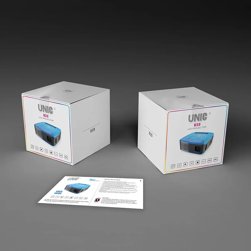 UNIC U20 мини-проектор 1080 P удобный светодиодный проектор домашний кинотеатр