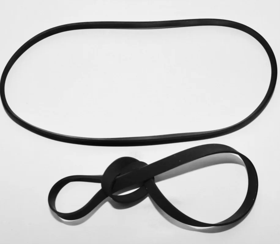 

4Pieces Fold length:100mm Width:5mm Thickness:0.6mm Deck Audio Flat Belt Drive Dedicated Recorder Belt