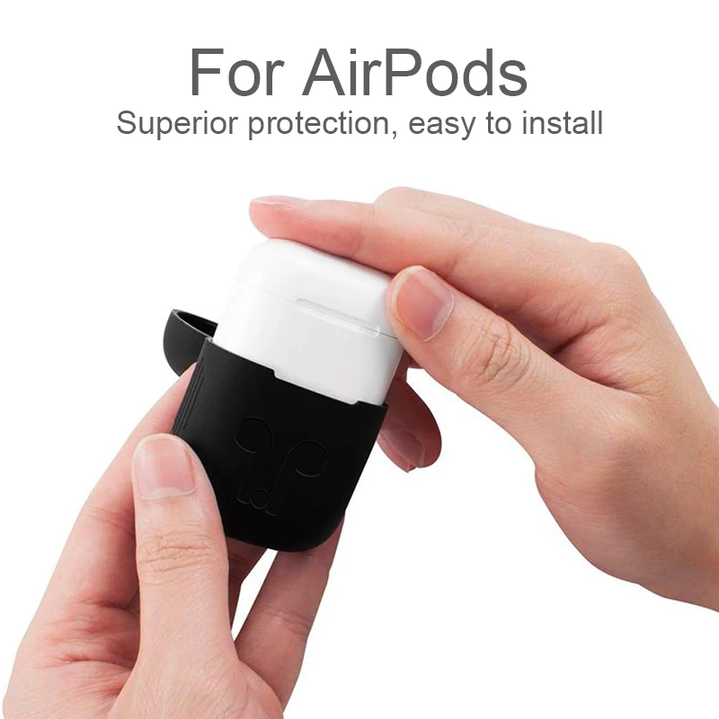 Мягкий силиконовый чехол для Air Pods AirPods противоударный защитный наушников