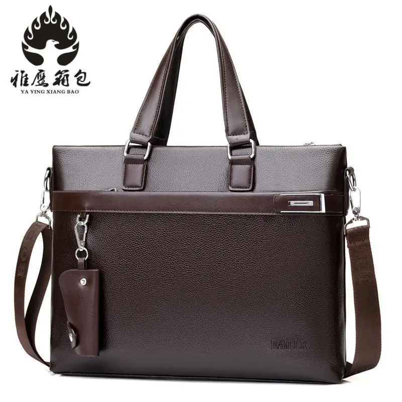 2018 New Luxury Brand Pu Leather Men Handbag Classic Designer Man Crossbody Shoulder Bag Casual Messenger A4 Briefcase | Багаж и сумки