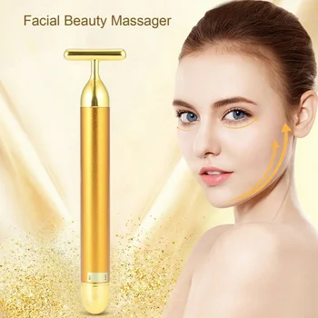 

Beauty Bar Slimming Face Massage Tool T-Shape Vibrating Bar Massager SK88