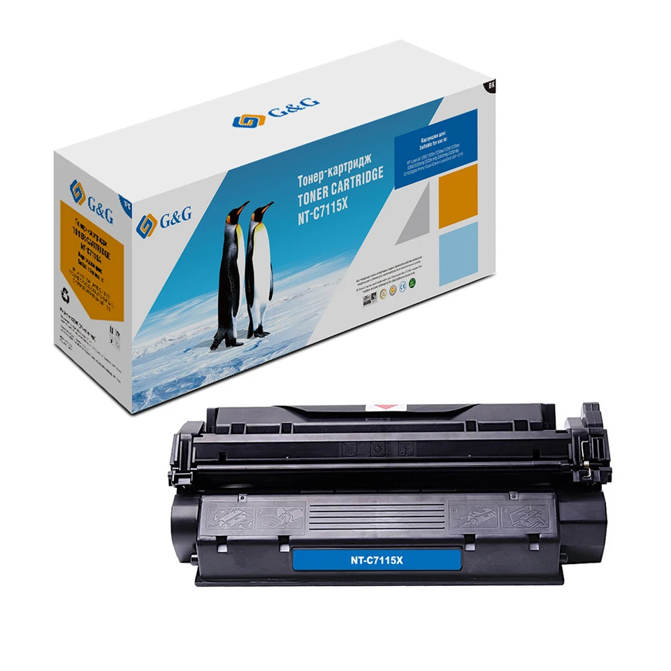 

Тонер-картридж G&G NT-C7115X для HP LaserJet 1200/3300/3320/3330 Canon LBP-1210 (3500стр)