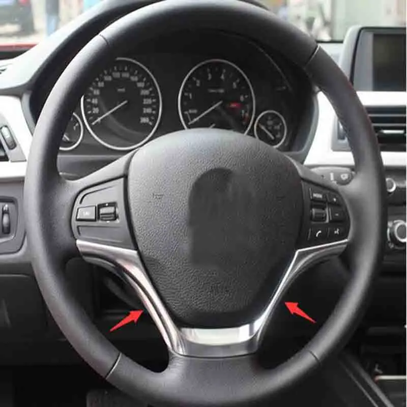 ABS Steering Wheel Frame Cover Trim font b car b font accessories For BMW 3 SERIES